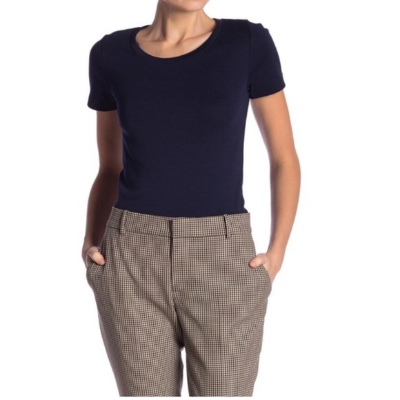 J. Crew Tops - J. Crew Perfect Fit Cotton Tee - Dark Blue NWOT Size Medium